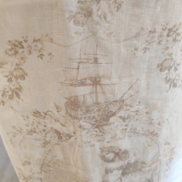 Zimmermann Drape Midi Dress In Mermaid Toile A linen midi dress featuring a fitt - Picture 9 of 12